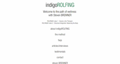 Desktop Screenshot of indigorolfing.com