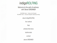 Tablet Screenshot of indigorolfing.com